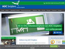 Tablet Screenshot of aoc-snijders.nl